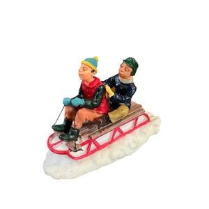 Lemax‎ Vail Village Collection # 92359 : Sledding Gramps Holiday Winter